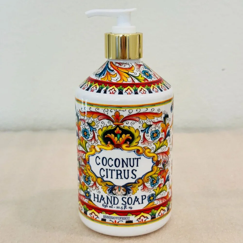 🌼New🌼 Home and Body Company Villa Flora Hand Soap, Coconut Citrus, 21.5 fl.oz.